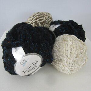 Lot Assorted Chenille Yarn Different Weights 2 Skeins Online LInie 123 Teddy